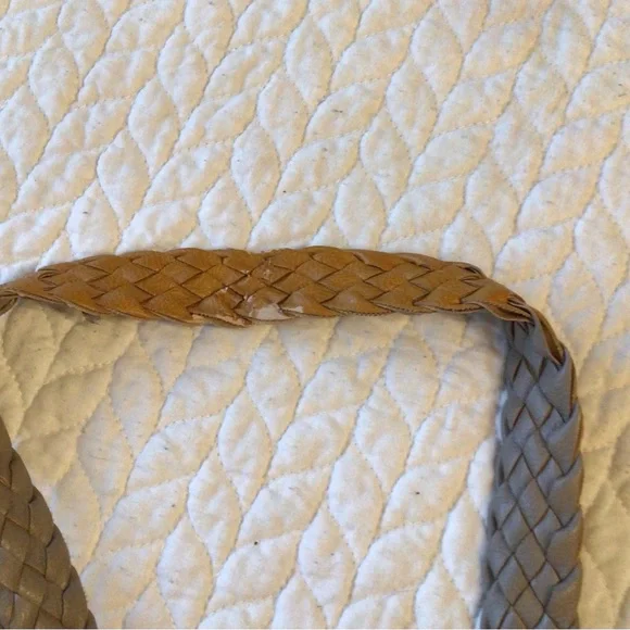 Woven Tan Tote Bag - Picture 10 of 10